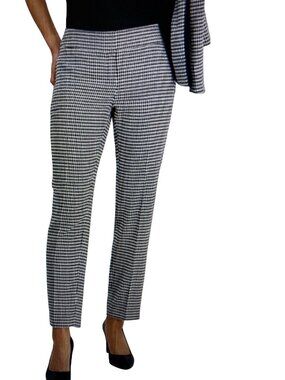 Kasper Women's Houndstooth Print  Straight-Leg Pants 16  NWT